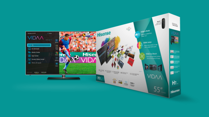 VIDAA TV with multi-tasking silo design. VIDAA TV H7 Box opportunity — VIDAA is Ready. VIDAA Jumps. VIDAA has Reach.