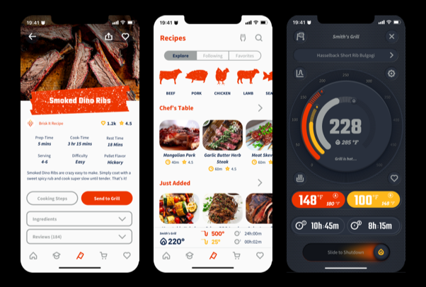 Brisk It Grill Product Controller and App Design